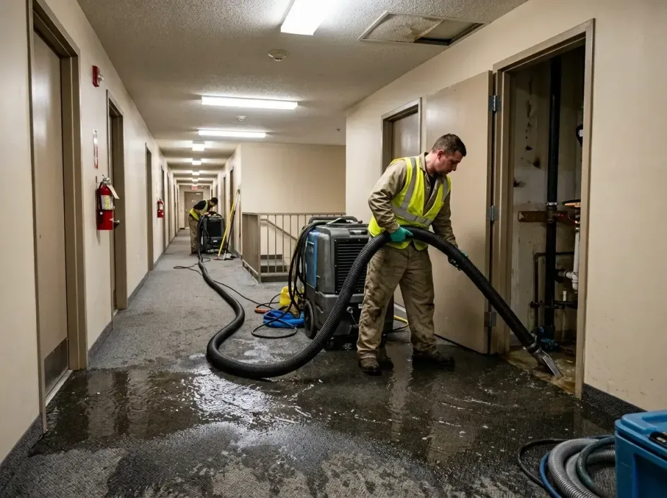 multi-unit-apartment-hallway-f-005 — frequently asked questions, Emergency Burst Pipe Water Extraction & Removal in Herculan…